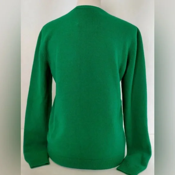Gucci Green Wool Cashmere Jumper with detachable flower